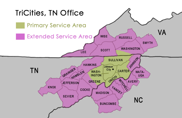 TriCities Coverage Area