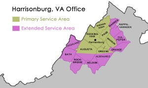 IT Services Coverage Area Harrisonburg, VA